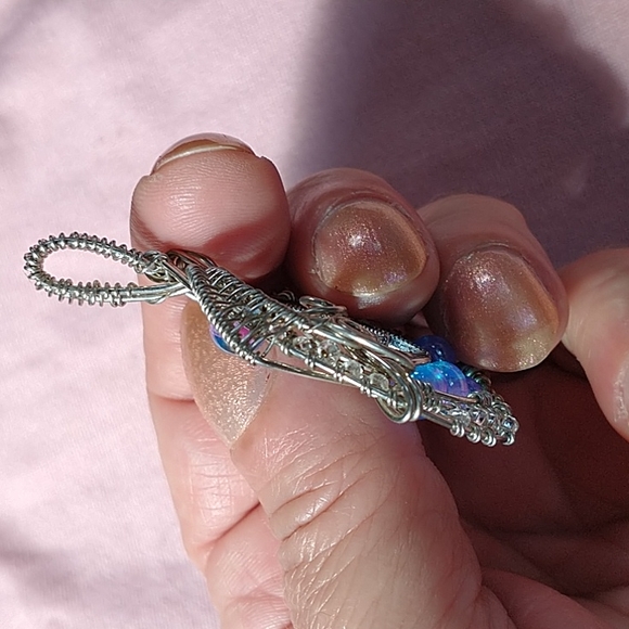 NWT Beautiful Handcrafted Tinned Copper Pendant - Picture 5 of 5